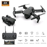 Foldable-Toy-Drone-with-HQ-WiFi-Camera-Remote-Control-for-Kids-Quadcopter-with-Gesture-Selfie-Flips-Bounce - Black