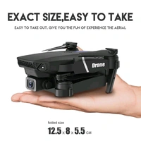 Foldable-Toy-Drone-with-HQ-WiFi-Camera-Remote-Control-for-Kids-Quadcopter-with-Gesture-Selfie-Flips-Bounce - Black