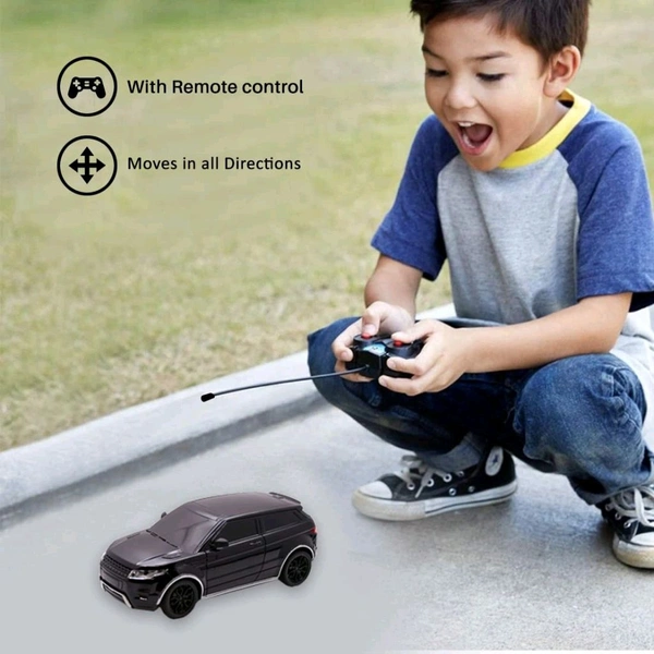 Wembley RC Car High Speed Mini 1:24 Scale USB Rechargeable Remote Control Car for Kids Toys for Boys Black - Black