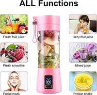 6 Blade Smoothie Maker & Portable Electric USB Juice Maker Bottle | Rechargeable Bottle for Home Office