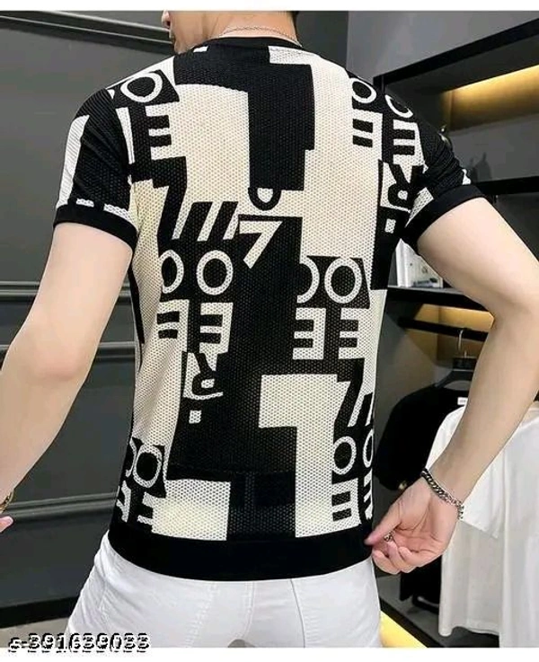 Mens Staylist Printed Cotton Blend Tshirt - Xl