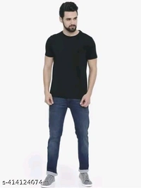 Men Tshirt Black And White (Pack Of 2) - L