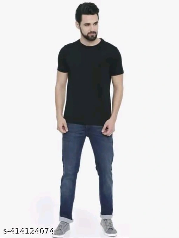 Men Tshirt Black And White (Pack Of 2) - L
