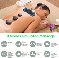 LIMESHOT Wireless Body Massager Machine for Pain Relief | 8 Mode & 19 Strength Level EMS Mini Massager | Butterfly Massager Electric Massagers