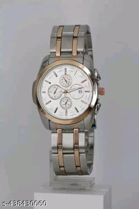 Metal Belt Date Analog Premium Watch ⌚ - Silver
