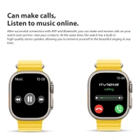 Riviera RSW-005 Bluetooth Calling SmartWatch 1.85 - Yellow