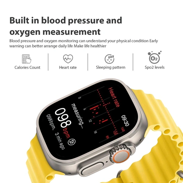 Riviera RSW-005 Bluetooth Calling SmartWatch 1.85 - Yellow