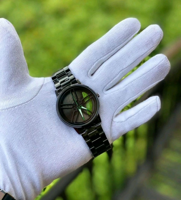 Luxury Spinning Watch Tencel  - Red