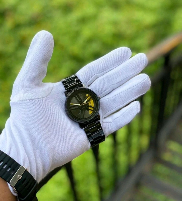 Luxury Spinning Watch Tencel  - White