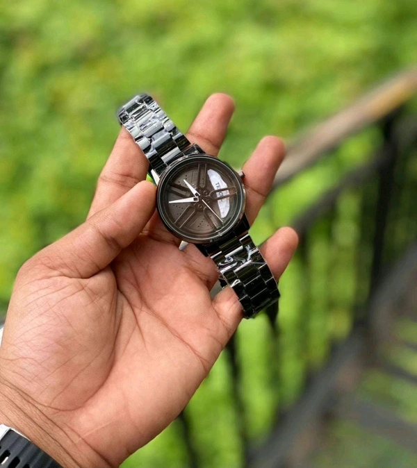 Luxury Spinning Watch Tencel  - White