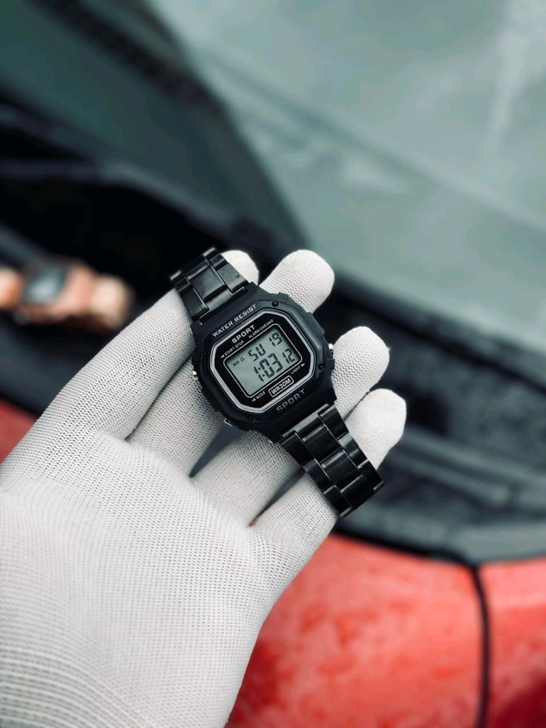 CASINO WATCH IN BLACK METAL ⌚ - Black, Fully Automatic