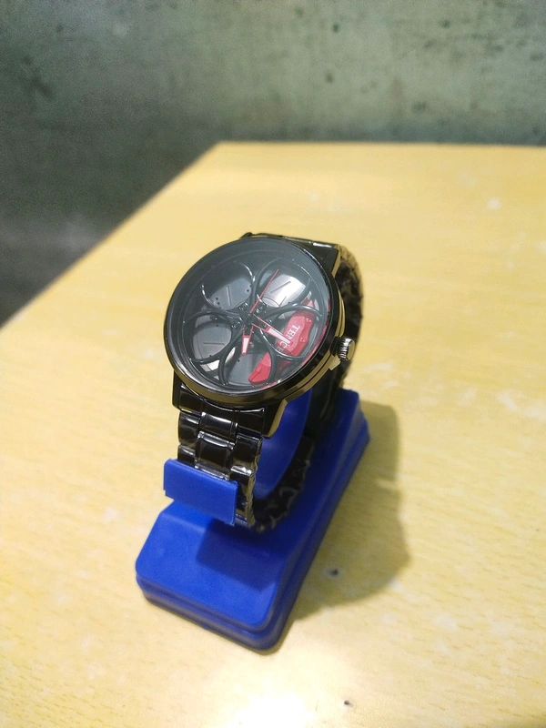 RED GYRO WATCH  - Red, Fully Adjustable