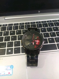 RED GYRO WATCH  - Red, Fully Adjustable