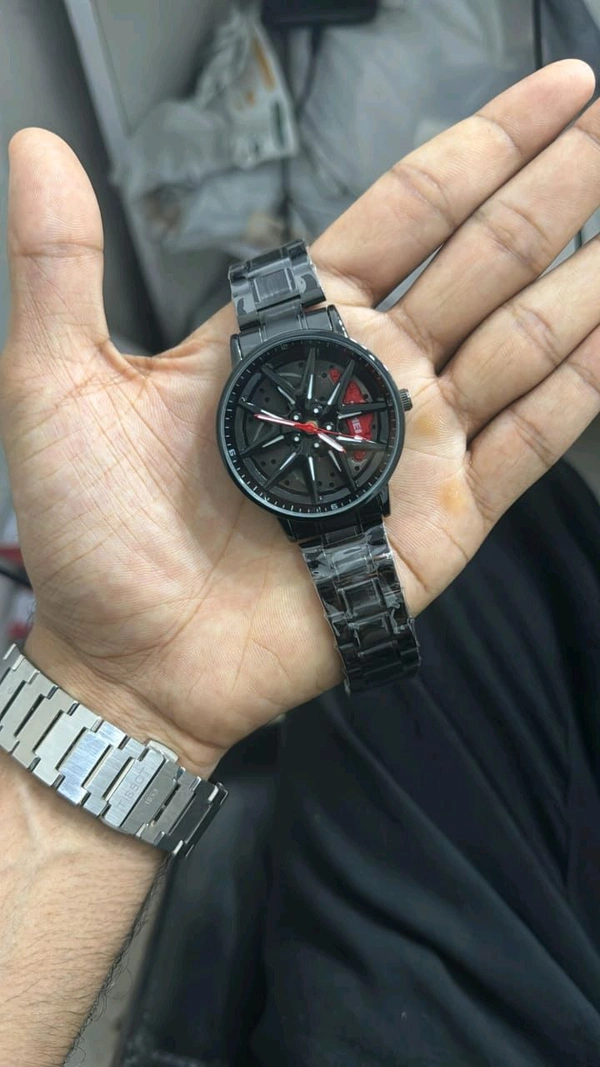 WHEEL ALLOY WATCH 💀🤩🤷‍♂️ - Red, Fully Automatic