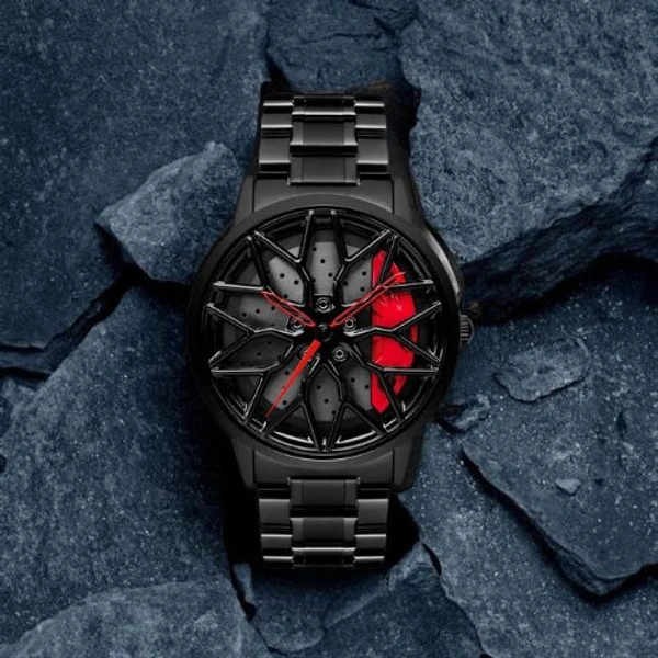 Red BMWM WHEEL WATCH + adjustment TOOL + CLEAN TOOL + PREMIUM BOX