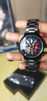 Red BMWM WHEEL WATCH + adjustment TOOL + CLEAN TOOL + PREMIUM BOX - Red, Fully Automatic