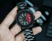 Red BMWM WHEEL WATCH + adjustment TOOL + CLEAN TOOL + PREMIUM BOX - Red, Fully Automatic
