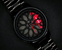 Red BMWM WHEEL WATCH + adjustment TOOL + CLEAN TOOL + PREMIUM BOX - Red, Fully Automatic