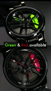 CARS WHEEL WATCH 4 U 🏎️🤩. - Green