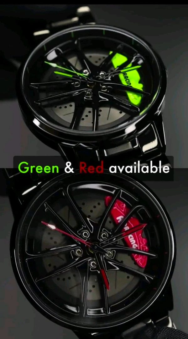 CARS WHEEL WATCH 4 U 🏎️🤩. - Green