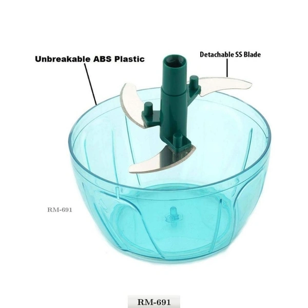 Chopper Cutter - Vegetable Fruit Nut Onion ChopperProduct code - RM-691Efficiency: Durable sharp stainless steel blad