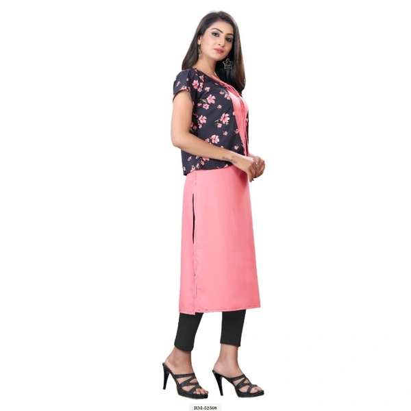 Kirti With Jacket - Black Red White Blue, Women's Straight Kurti with a JacketProduct code - RM-52508Women's Straight Kurti with Jacket.
Mater, Ml Xl Xxl