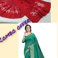 Beautiful Mono Net Embroidery Work and Cotton Saree with Blouse piece (combo of 2) Fabric:  Net Type:  Saree with Blouse pieceSaree Length: 5.5 (in metres)Blouse Length: 0.8 (in metres)Within 8-12 business days However, to find out an actual date of delivery, please enter your pin code.#0096 - Golden, Blue,red, Beautiful Mono Net Embroidery Work and Cotton Saree with Blouse piece (combo of 2) Fabric:  Net Type