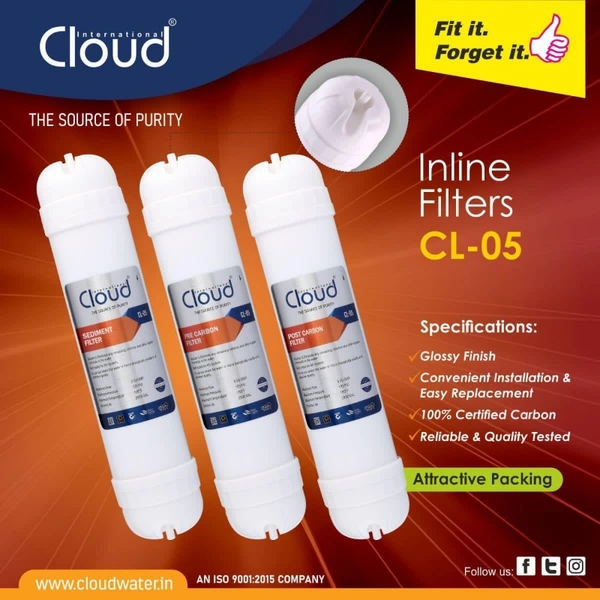 Inline Sediment+Carbon Filter Set - ask more, Sediment carbon Inline filter for RO water purifier, NPENT