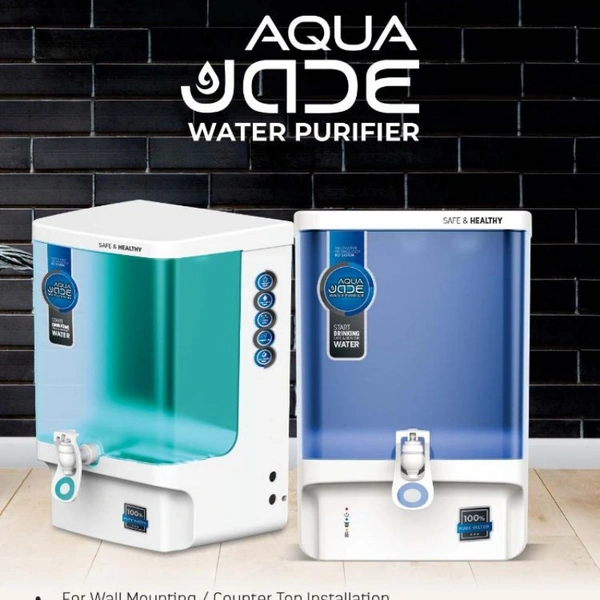 Aqua Jade RO+UV Water Purifier - Green Blue, Aquajade RO+UV water Purifier wall mount and table top best look, NPENT