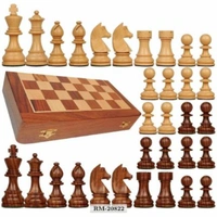 Folding wooden Chess Game , Desi Carigar - Desi Karigar Collectible Folding Wooden Chess Game Board Set 8 inches with Magnetic Crafted PiecesPr, rmal