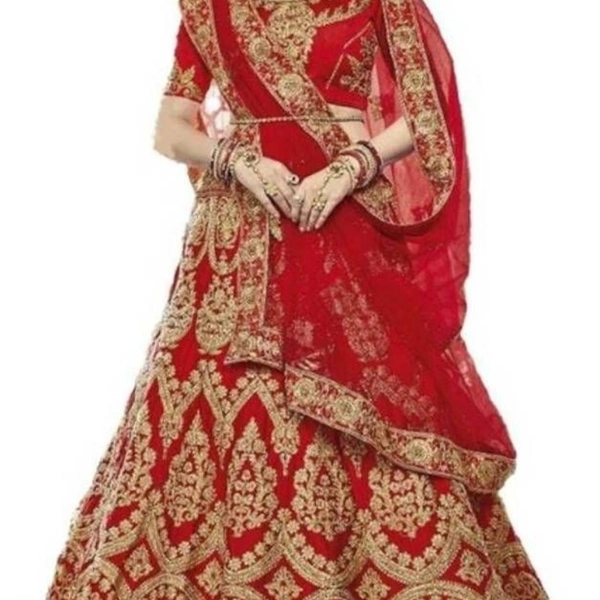 Silk Embroidery Lehnga Choli With Duppatt Semi Sticheda - Gorgeous Silk Embroidered Lehenga Choli WIth Dupatta Fabric:  Art Silk Type:  Semi Stitched Style:  , GLMAL