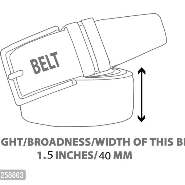 Stylish Synthetic Leather Belt Men - GMAL, Brown