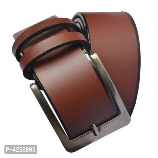 Stylish Synthetic Leather Belt Men - GMAL, Brown
