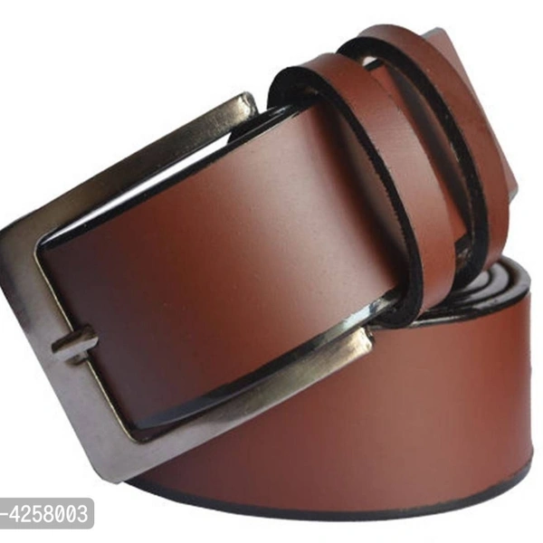 Stylish Synthetic Leather Belt Men - GMAL, Brown