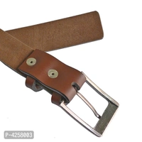 Stylish Synthetic Leather Belt Men - GMAL, Brown