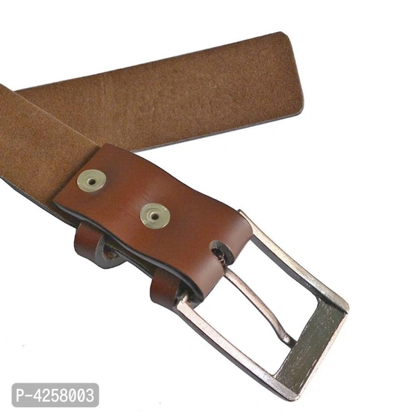 Stylish Synthetic Leather Belt Men - GMAL, Brown