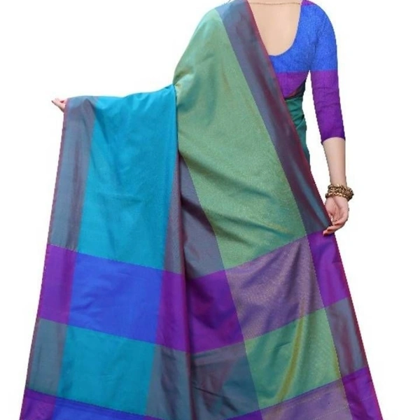 Beautiful Blend Silk Saree With Balous Peuce - GMAL