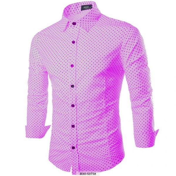Trendy Doted Shirt For Men - M     L       XL, Rmal