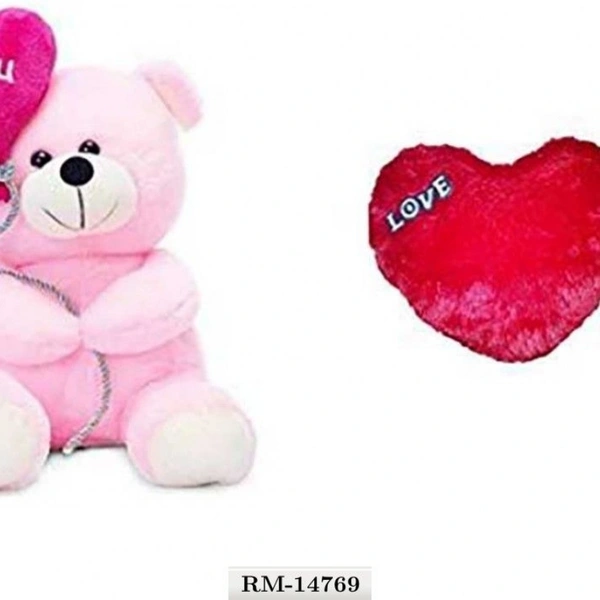 RBB HUB Balon Tedy With Love Heart 30cm - 30 cm, RMAL, Made in India🇮🇳 .Easy 5day Return