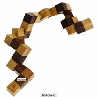 Wooden adult Sanak Cube Puzzle Hand Made Gift Kids Toys - RMAL