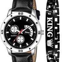 Stylish Braclet Attractive Analog Watch Combo - Brown Blue Black, RMAL, 5 days return exchange
