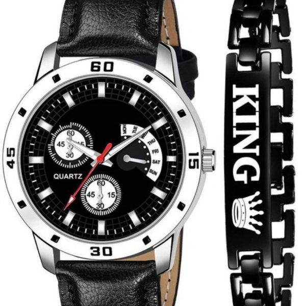Stylish Braclet Attractive Analog Watch Combo - Brown Blue Black, RMAL, 5 days return exchange