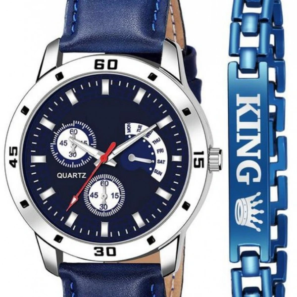 Stylish Braclet Attractive Analog Watch Combo - Brown Blue Black, RMAL, 5 days return exchange