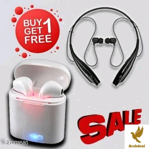 Blutooth Headphone & Earphones 1+1 Combo Offer - Arshdeal Meramal, 1gey buy 1 Free