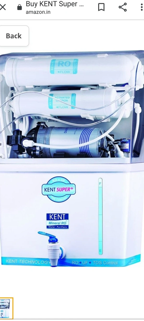 Kent super + RO Water Purifier - NPMAHA