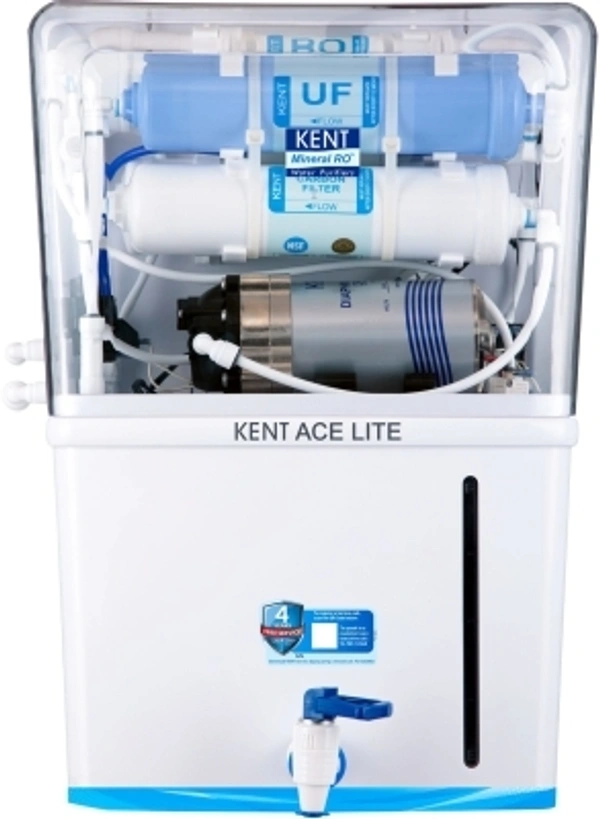 KENT Ace Lite 8 Ltr RO + UF +TDS - 1 Year Manufacturer warranty + 3 yr Service free Installation , npsop
