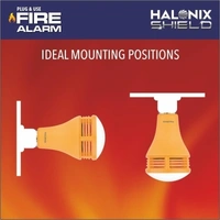 Fire Alarm & Smoke Detector Alaram Blub halonix - rjsop, HALONIX FIRE ALARM Smoke and Fire AlarmSales Package :Pack of 1Brand :HALONIXModel Number :Shield Fi