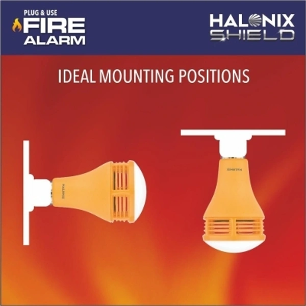 Fire Alarm & Smoke Detector Alaram Blub halonix - rjsop, HALONIX FIRE ALARM Smoke and Fire AlarmSales Package :Pack of 1Brand :HALONIXModel Number :Shield Fi