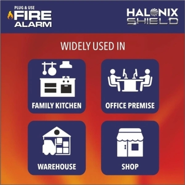 Fire Alarm & Smoke Detector Alaram Blub halonix - rjsop, HALONIX FIRE ALARM Smoke and Fire AlarmSales Package :Pack of 1Brand :HALONIXModel Number :Shield Fi