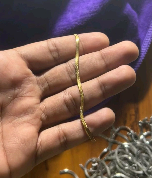 Snake Chain Bracelet  - Silver